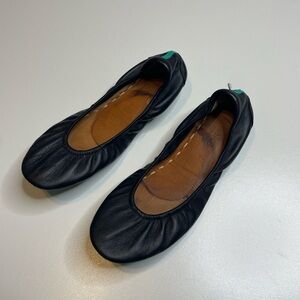 Tieks by Gavrieli Classic Matte Black Foldable Italian Leather Ballet Flats 8 US